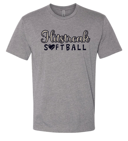 Hitstreak Unisex SOFTBALL Tee- matte and glitter