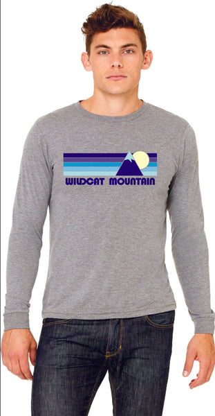 Wildcat Mountain Bella Canvas Long Sleeve Tee- Navy or Grey