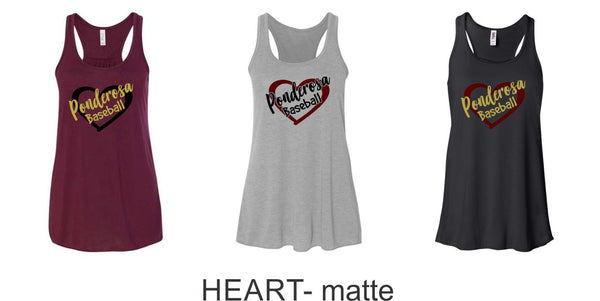 Pondo Baseball  Ladies Flowy Tank- 2 Designs