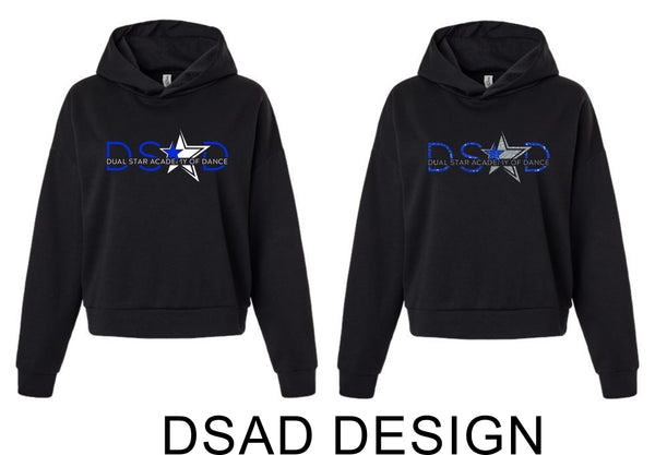 Dual Star ONE SIDED Hoodie- Ladies, Youth, and Unisex