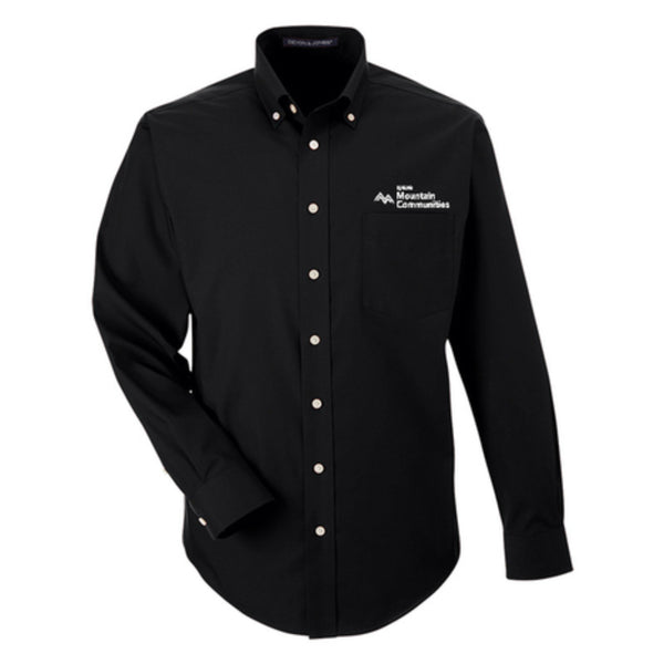 KOELBEL Devon & Jones® Mens Solid Broadcloth Woven Shirt