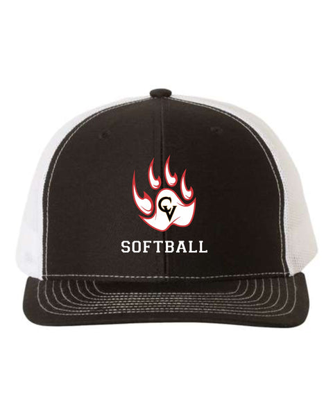 CV Softball Richardson Snapback Trucker Hat- Embroidered Design