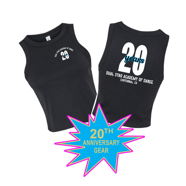 Dual Star 20th ANNIVERSARY Tank- Ladies, Youth- 6 Designs
