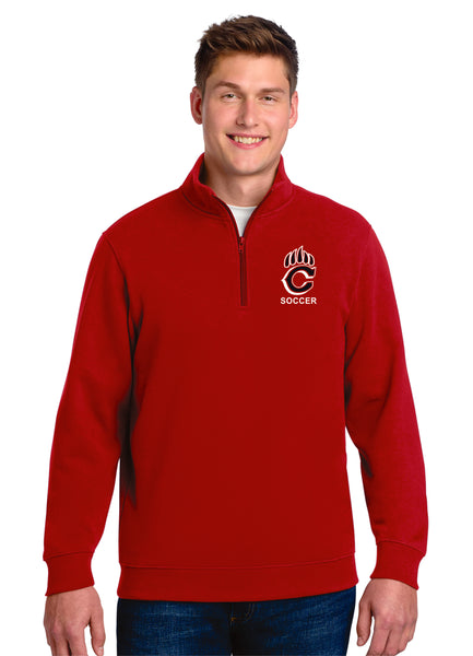 Chap Soccer Unisex Sport Wick 1/4 Zip Sweatshirt