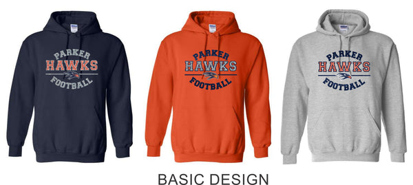 Hawks Football Team Hoodie- 2 Designs