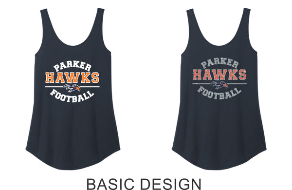 Hawks Football Team District Relaxed Tank-2 designs