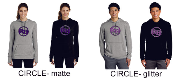 RHMS Wicking Unisex and Ladies Hoodie- 4 designs- Matte or Glitter