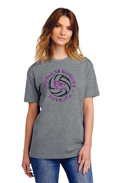 DCHS Volleyball BALL Tee- Matte and Glitter