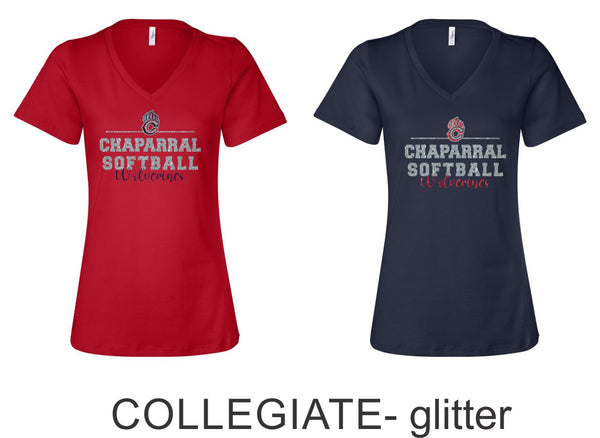 Chap Softball Ladies Tee- 6 design choices