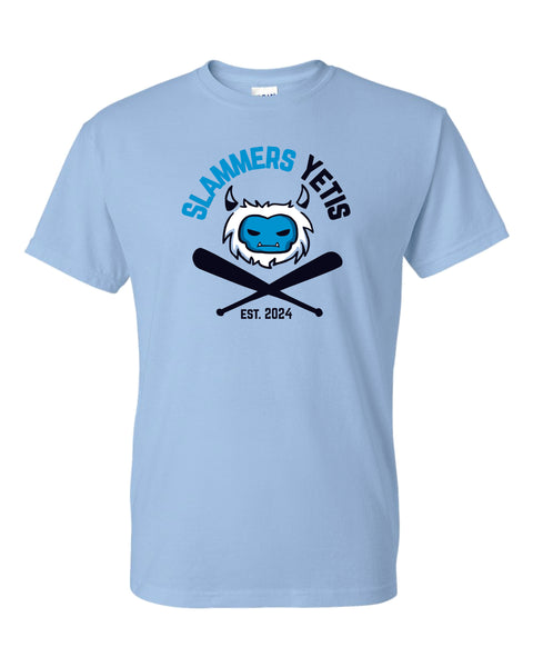 Slammers Yetis Basic Tee- Matte or Glitter