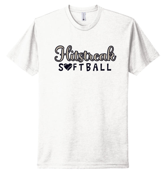 Hitstreak Unisex SOFTBALL Tee- matte and glitter