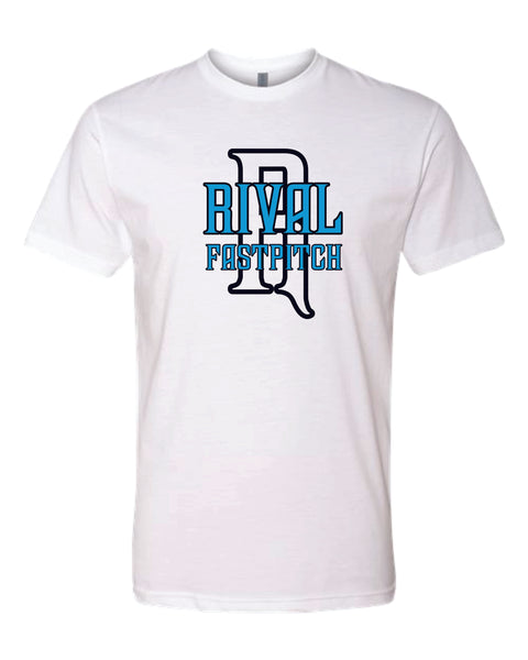 Rival Fastpitch Unisex BIG LOGO Tee- matte and glitter