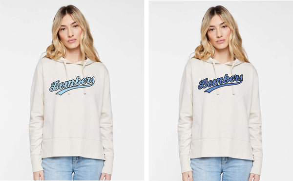 Bombers Ladies Vintage Wash Hoodie