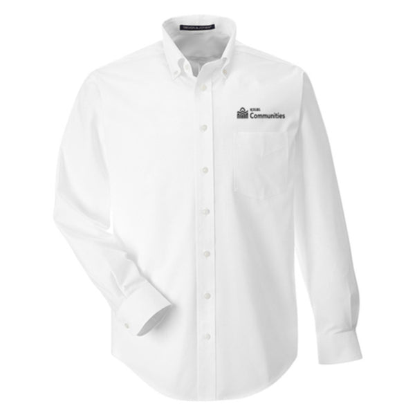 KOELBEL Devon & Jones® Mens Solid Broadcloth Woven Shirt