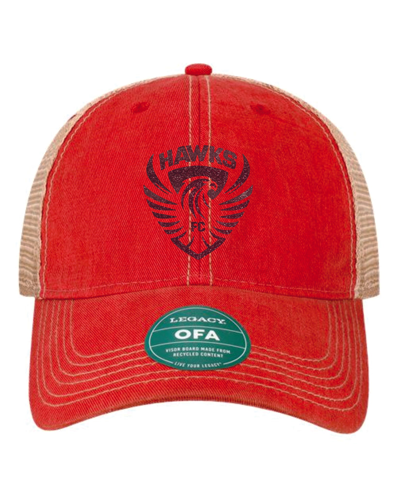 CO Hawks Soccer Glitter Vintage Trucker Hat