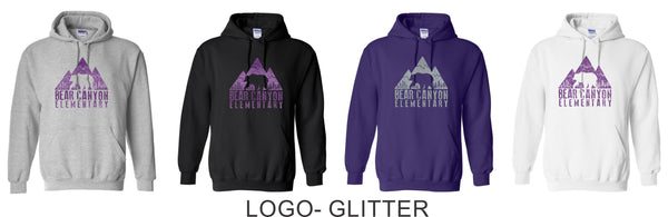 Bear Canyon Basic Hoodie- 4 Designs- Matte or Glitter