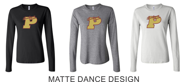 Pondo DANCE TEAM Ladies Bella Canvas Long Sleeve Tee- 3 colors