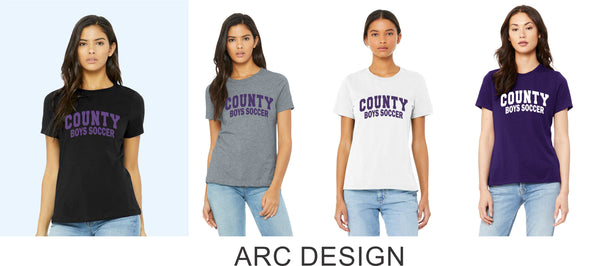 DCHS Soccer Ladies Bella Canvas Tee- 3 Designs