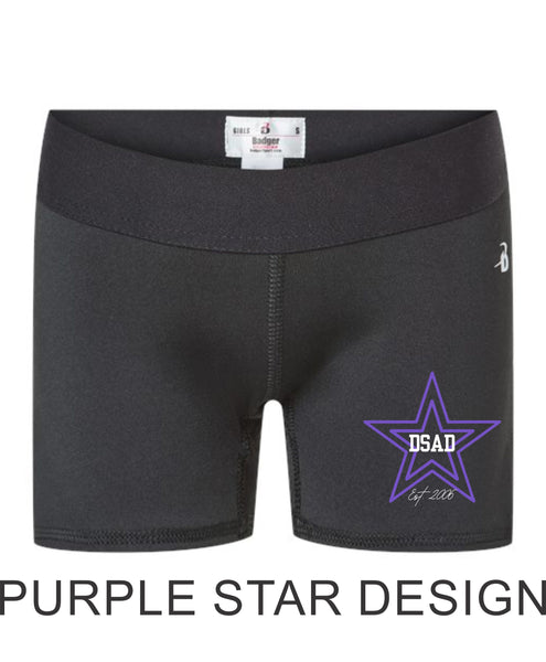 Dual Star 20th ANNIVERSARY Shorts- Ladies & Youth Sizes- 3 Designs
