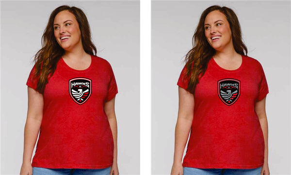 CO Hawks FC Curvy Ladies Tee- Matte or Glitter