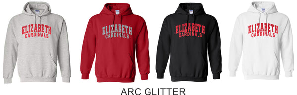 Elizabeth HS Hoodies- 3 Designs- Matte and Glitter