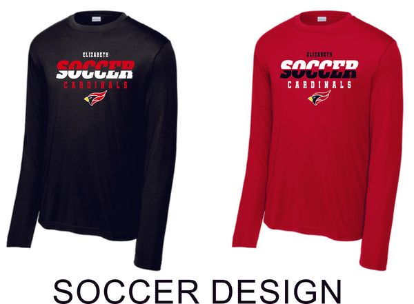 EHS Wicking Long Sleeve Tee- Youth, Ladies, Adult Sizes - 2 Designs