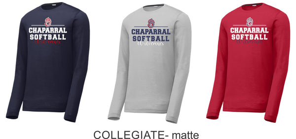 Chap Softball Long Sleeve Tee- 6 design choices