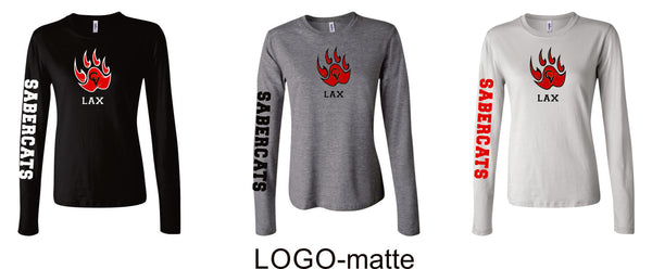 Castle View LAX Ladies Bella Canvas Long Sleeve Tee- 4 Designs