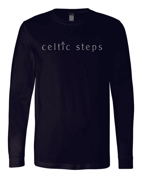 Celtic Steps Unisex Long Sleeve Tee-Matte or Glitter