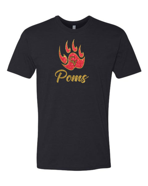 Castle View Poms LOGO Design Tee- 3 Colors