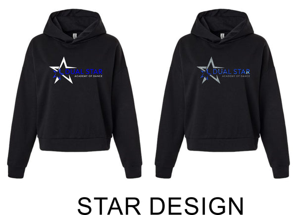 Dual Star ONE SIDED Hoodie- Ladies, Youth, and Unisex