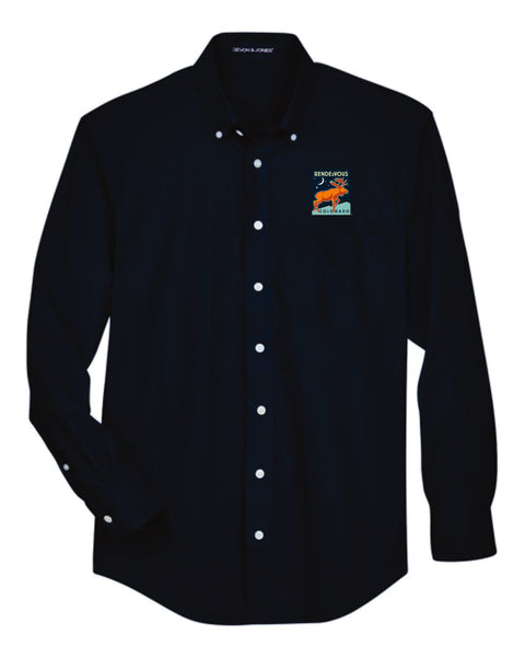 KOELBEL Rendezvous Devon & Jones® Mens Solid Broadcloth Woven Shirt