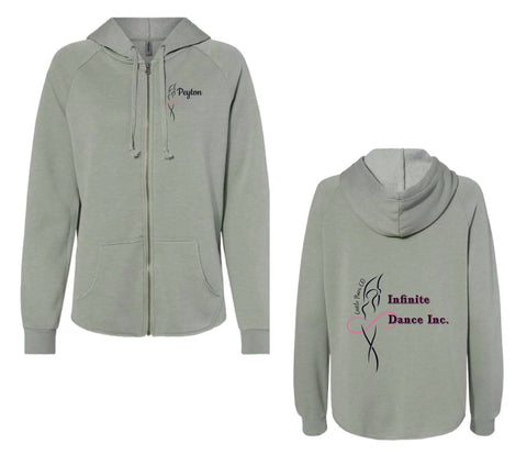 Infinite Dance Full Zip Ladies Hoodie