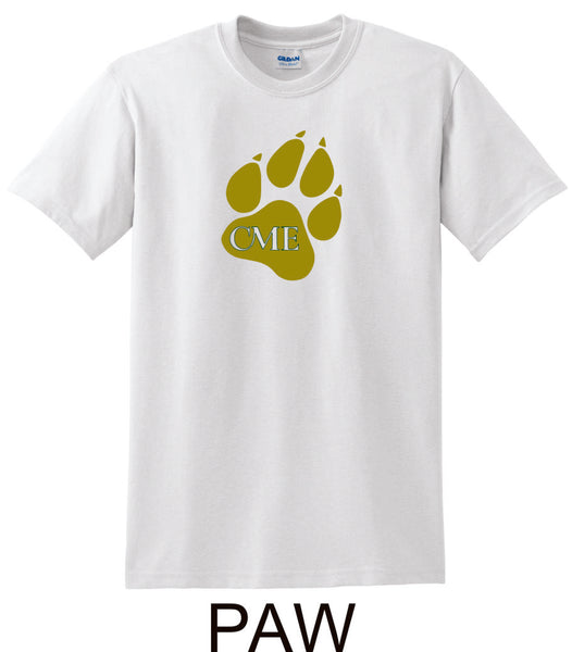 CME Paw Design Basic Tee- Matte or Glitter