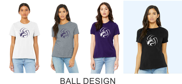 DCHS VOLLEYBALL Ladies Bella Canvas Tee- 4 Designs