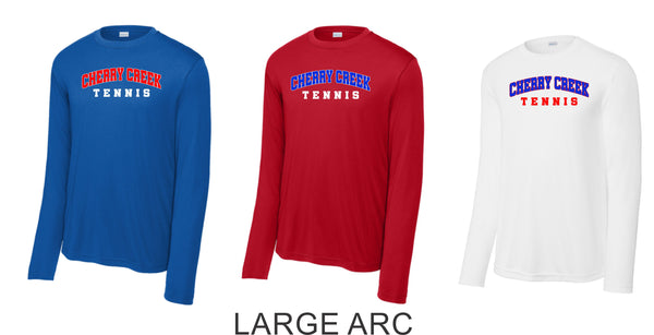 Creek Tennis Wicking Long Sleeve Tee- Youth, Ladies, Adult Sizes
