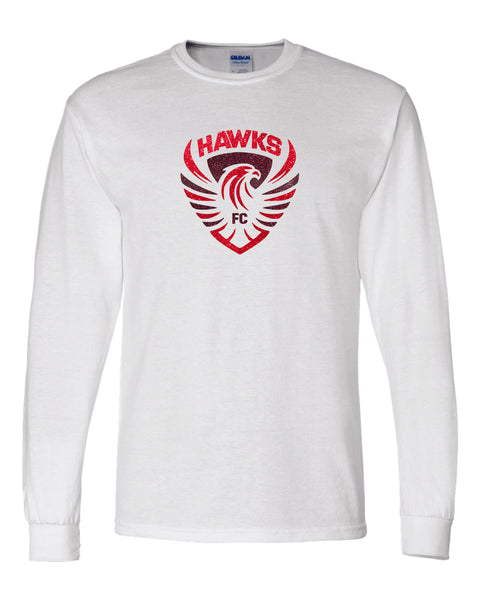 Colorado Hawks Soccer Long Sleeve Tee- Matte or Glitter