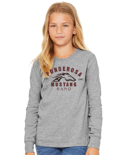 Pondo BAND Bella Canvas Long Sleeve Tee- 3 Colors