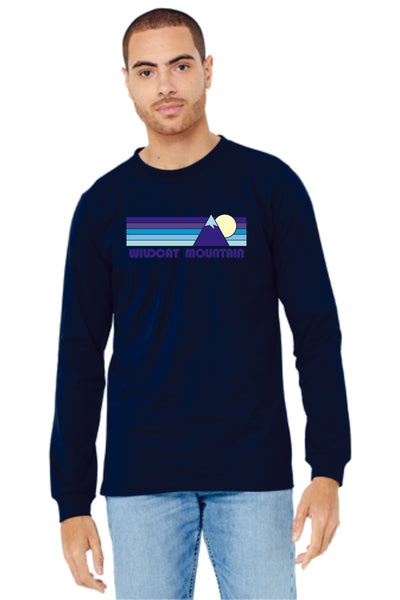 Wildcat Mountain Bella Canvas Long Sleeve Tee- Navy or Grey