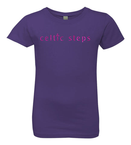 Celtic Steps Girls Princess Tee- Matte or Glitter