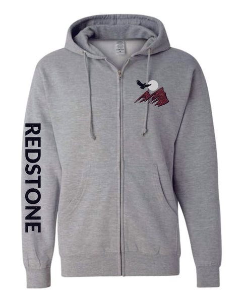 Redstone Zip Up Hoodie- Youth, Unisex Sizes- matte or glitter