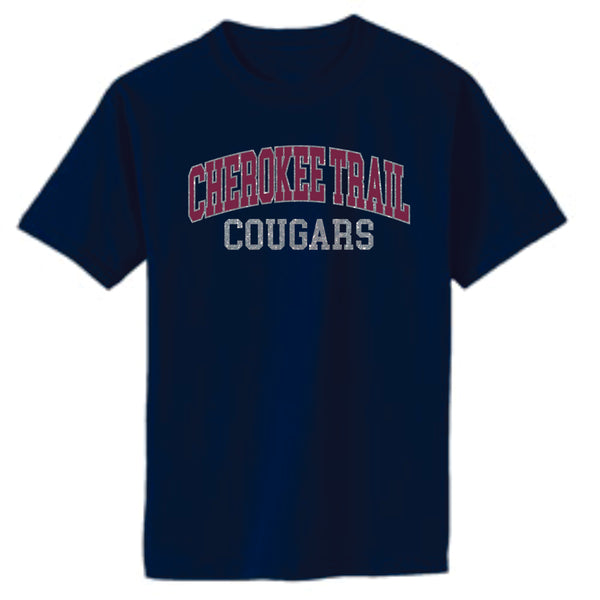 CT Cougars ARC DESIGN Basic Tee- Matte or Glitter