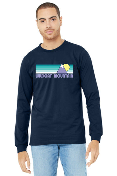 Wildcat Mountain Bella Canvas Long Sleeve Tee- Navy or Grey