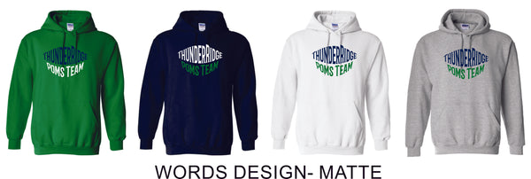 Thunder Ridge Poms Basic Hoodie- 4 Colors