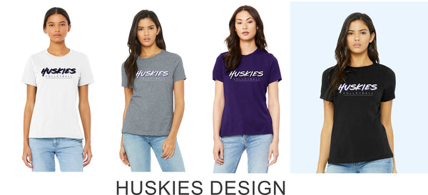 DCHS VOLLEYBALL Ladies Bella Canvas Tee- 4 Designs