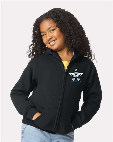 Dual Star 20th ANNIVERSARY STAR Full Zip Hoodie- Ladies & Youth