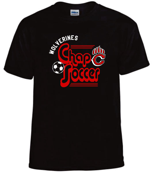 Chap Soccer Basic RETRO Tee- Matte or Glitter