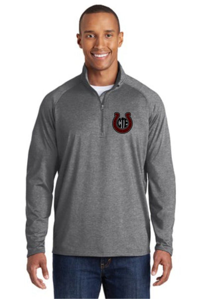 CTE Unisex Sport Wick 1/2 Zip Pullover- Matte or Glitter