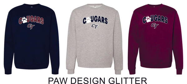 CT Cougars Crewneck Sweatshirt- 4 designs