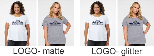 Timber Trail Curvy Ladies Tee- 5 designs- Matte or Glitter